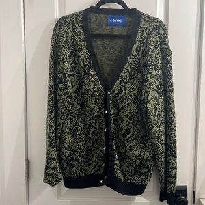 AWAKE NY GREEN CARDIGAN PEARL BUTTONS